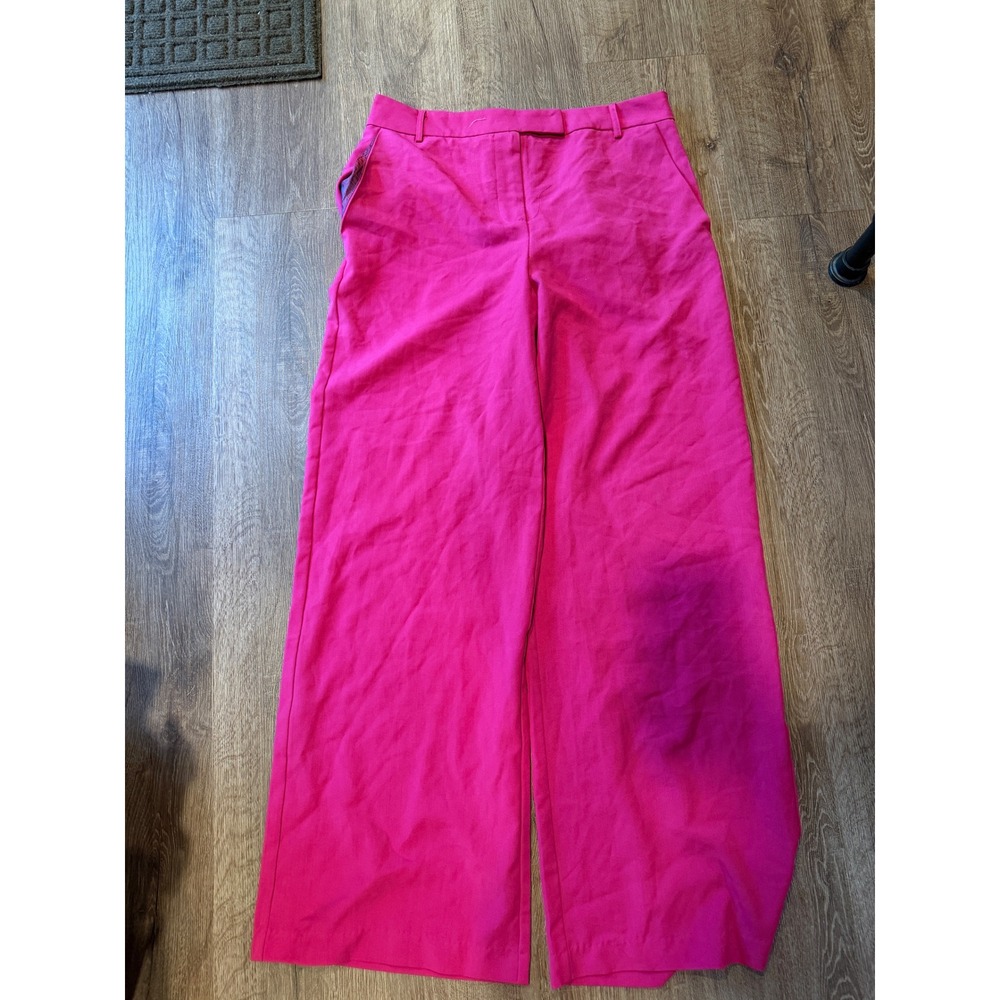 Fate Womens Hot Pink Wide Leg High Waisted Dress Pants Size XL New